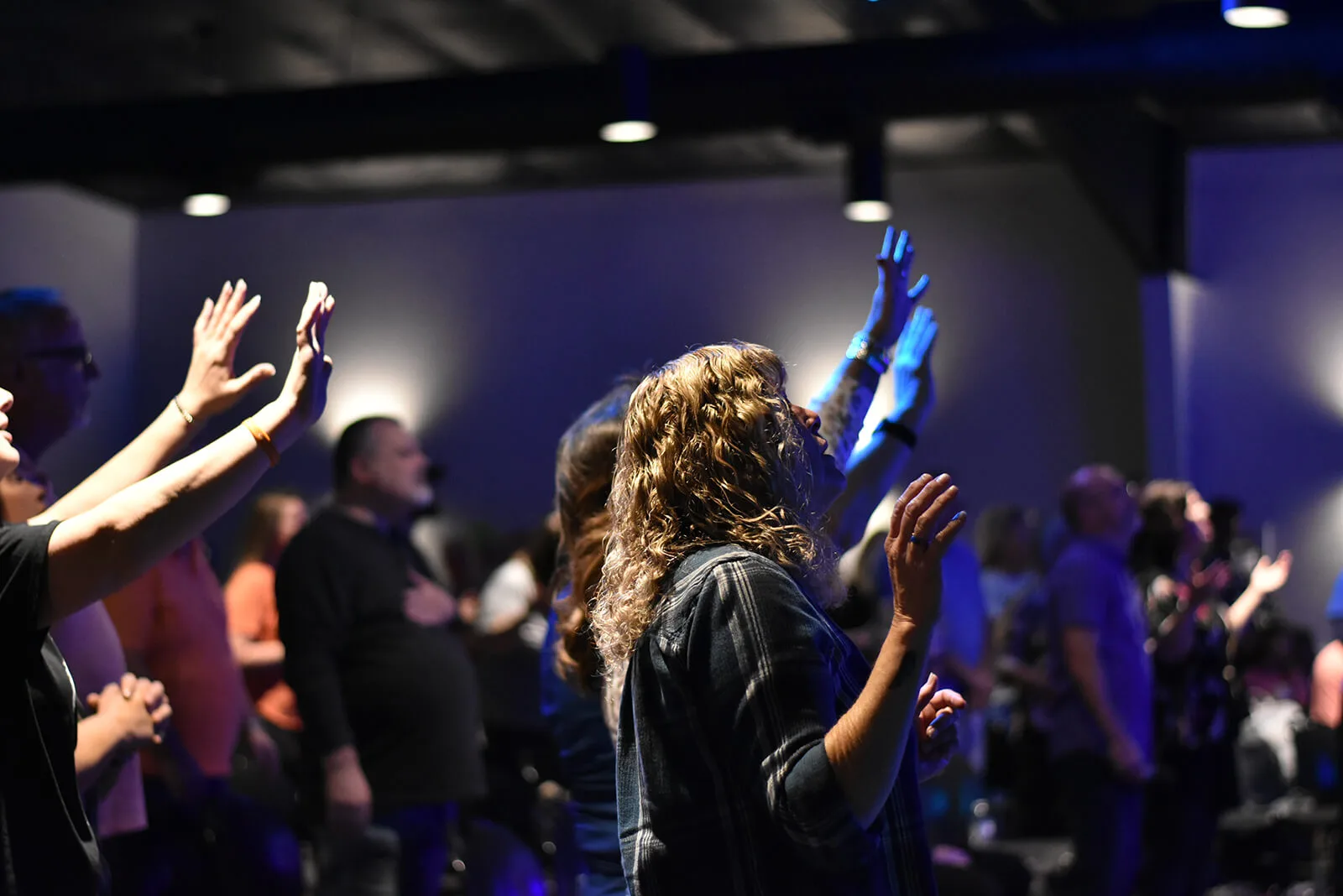 People Worship at SpiritWord Church in Byrnes Mill, MO